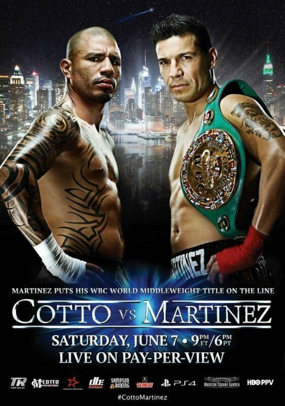 Miguel Cotto vs Sergio Martinez poster