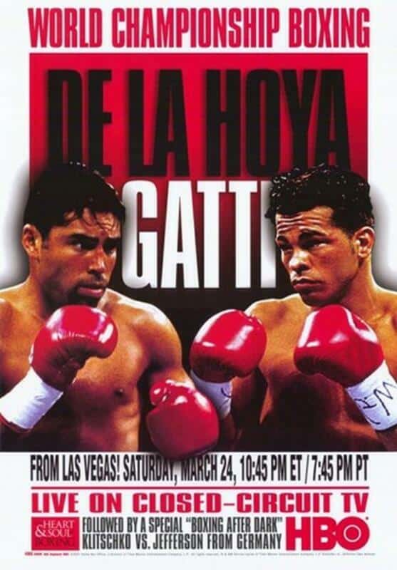 Oscar De La Hoya Arturo Gatti poster