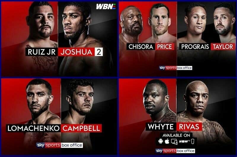 UK Boxing Pay-Per-View 2019
