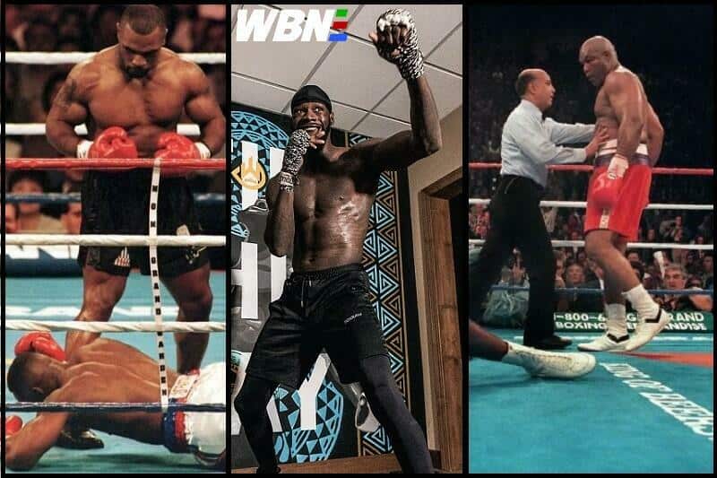 Mike Tyson Deontay Wilder George Foreman