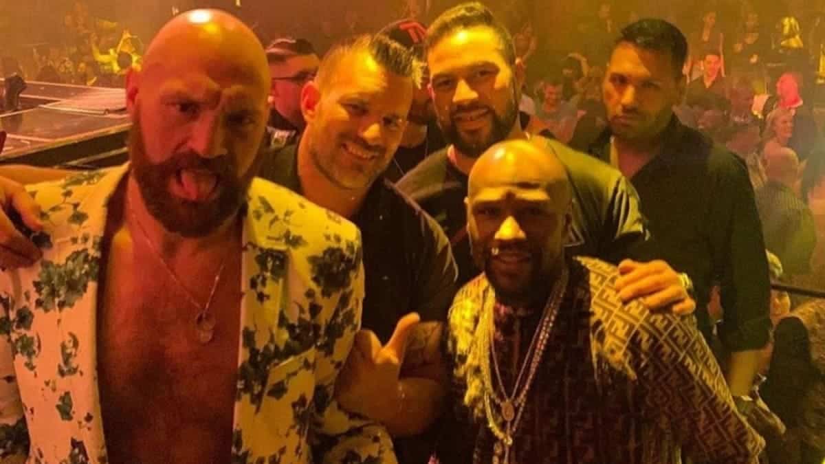 Floyd Mayweather Tyson Fury and Joseph Parker party in Las Vegas