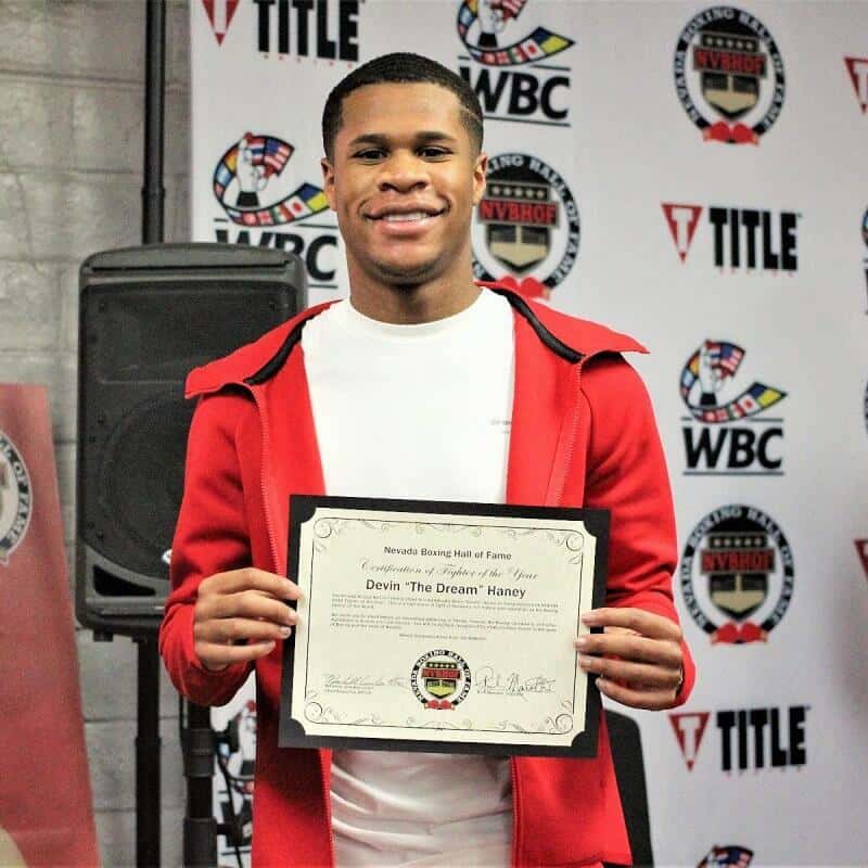 Devin Haney voted Nevada Boxing Hall of Fame 2019 Fighter of the Year