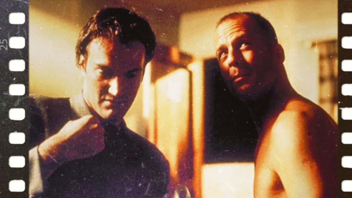 Quentin Tarantino and Bruce Willis in Pulp Fiction