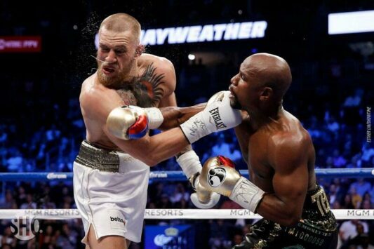 Floyd Mayweather vs Conor McGregor boxing