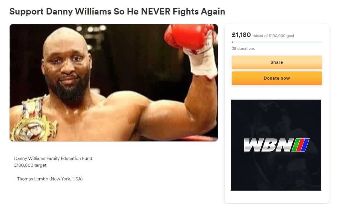 Danny Williams Boxer Fund