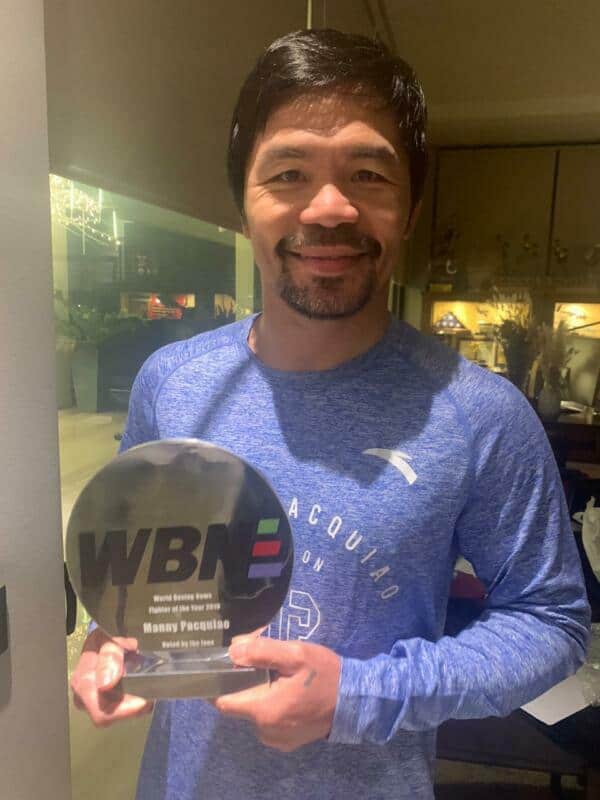 Manny Pacquiao WBN Fighter of the Year 2019