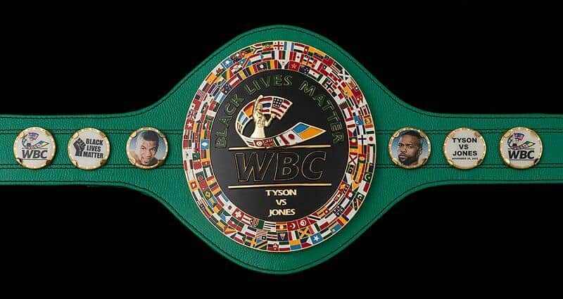 WBC belt Mike Tyson vs Roy Jones Jr