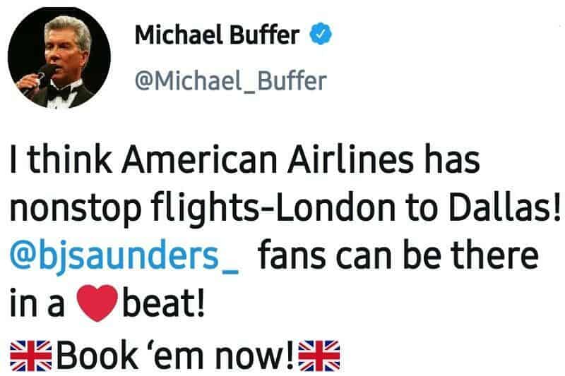 Michael Buffer gaffe