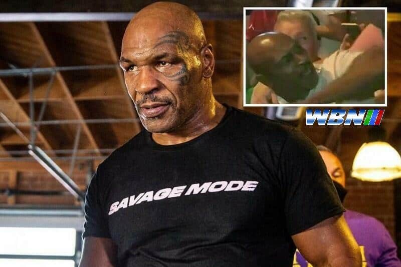Mike Tyson savage elbow
