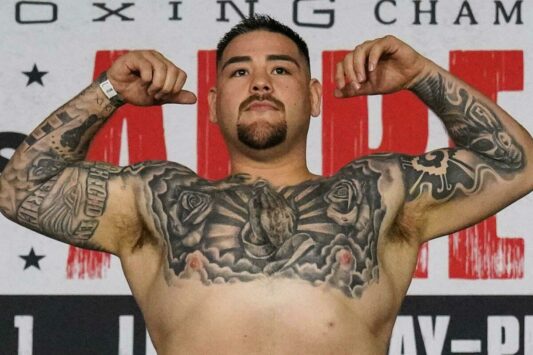 Andy Ruiz Jr weighs in for his battle with Chris Arreola