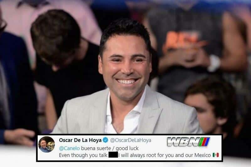 Oscar De La Hoya Canelo Tweet