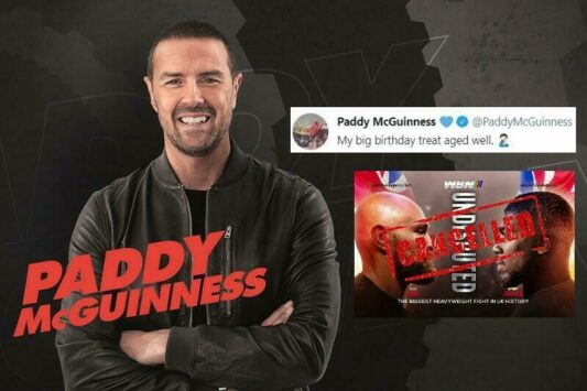 Paddy McGuinness Fury vs Joshua
