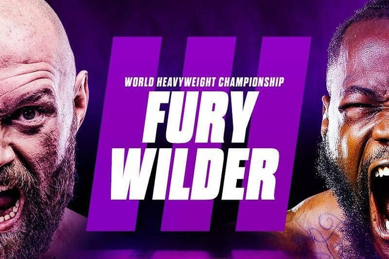 Tyson Fury Deontay Wilder III poster Fury vs Wilder weigh in