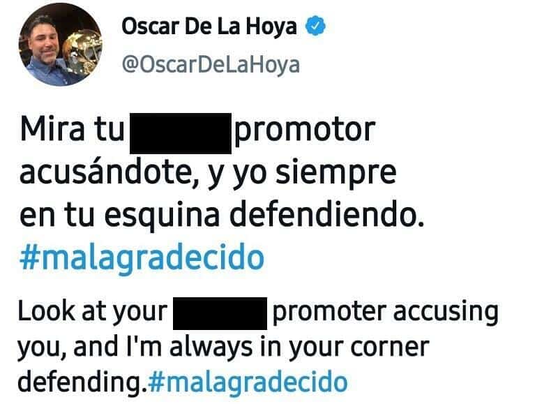 Canelo Oscar De La Hoya