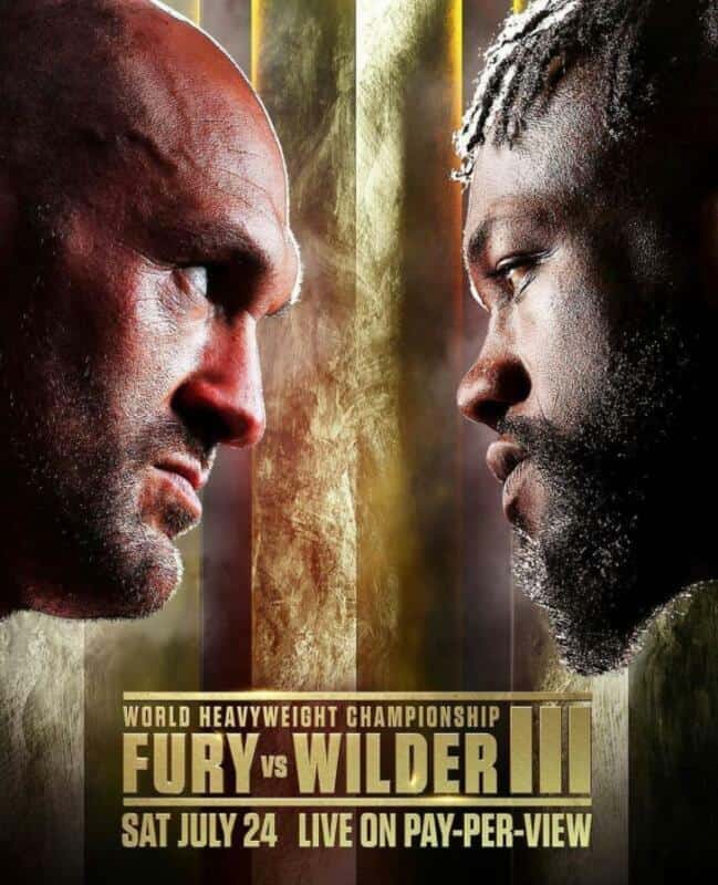 Tyson Fury Deontay Wilder full poster