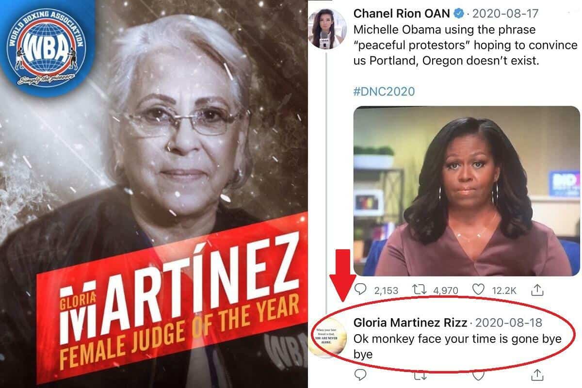 Gloriz Martinez Rizz World Boxing Association judge racism racist