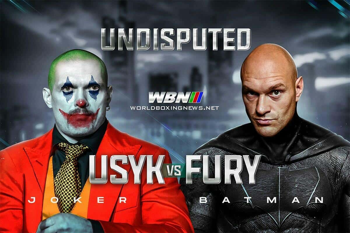 Oleksandr Usyk vs Tyson Fury Joker Batman Undisputed Heavyweight title