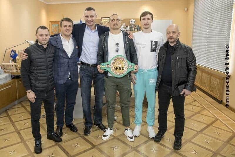 Vitali Klitschko Oleksandr Usyk World Boxing Council belt