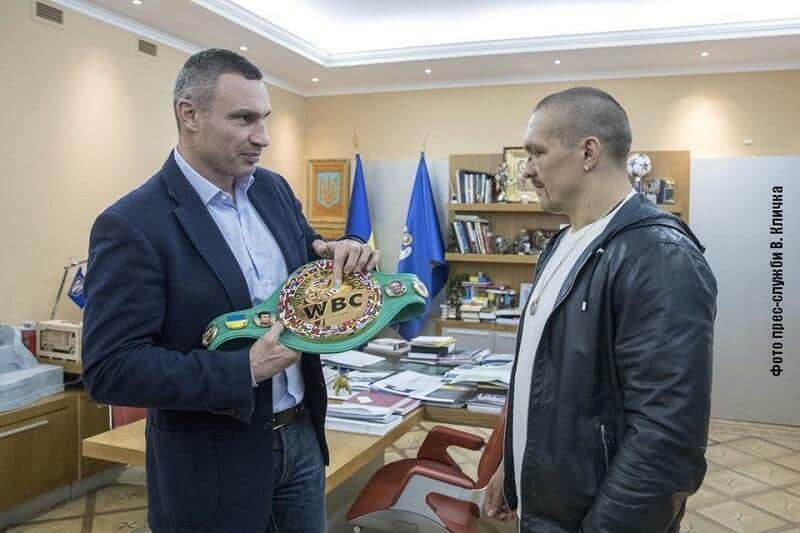Vitali Klitschko Oleksandr Usyk World Boxing Council belt