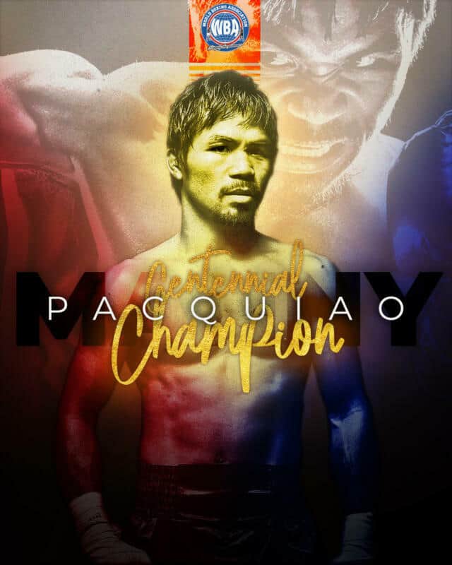 Manny Pacquiao champion of the century WBA