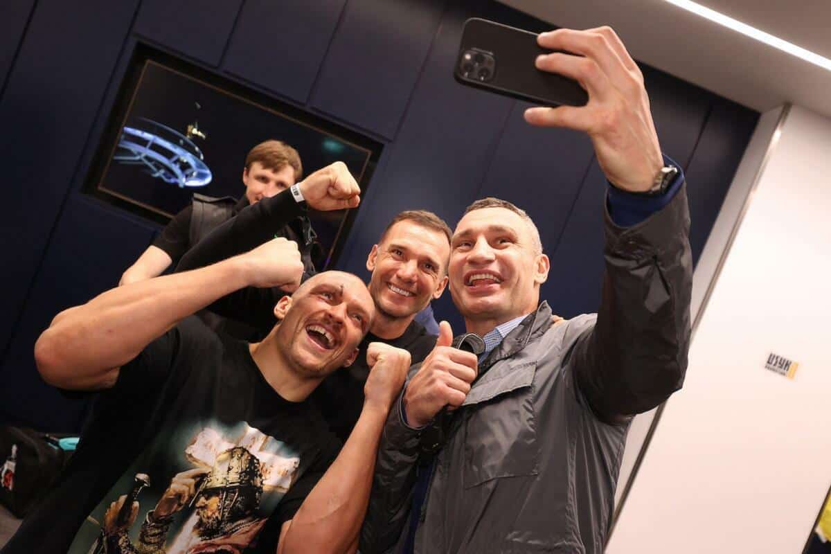 Oleksandr Usyk former World Boxing Council heavyweight champ Vitali Klitschko Shevchenko