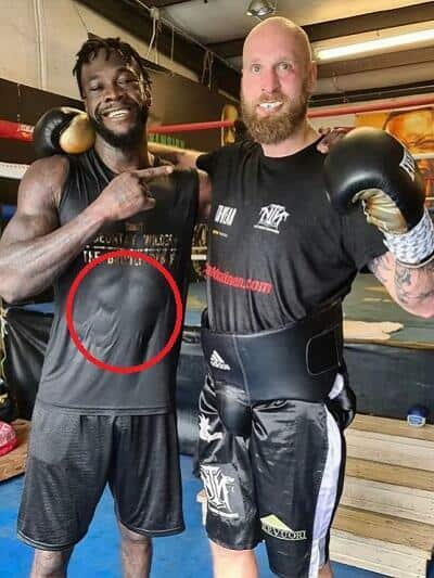Deontay Wilder abs