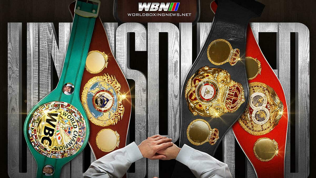 World Boxing Association World Boxing Council World Boxing Organization International Boxing Federation belts undipsuted
