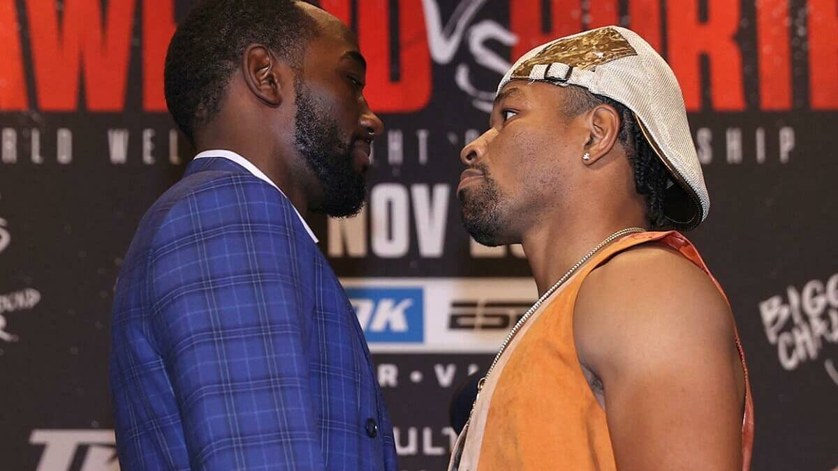 Shawn Porter Terence Crawford face off