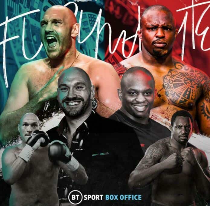 Tyson Fury Dillian Whyte BT Sport Box Office Pay Per View