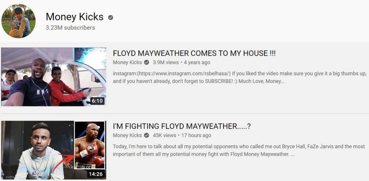 Money Kicks Floyd Mayweather