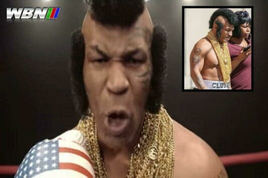 Mike Tyson dressed as Mr T
