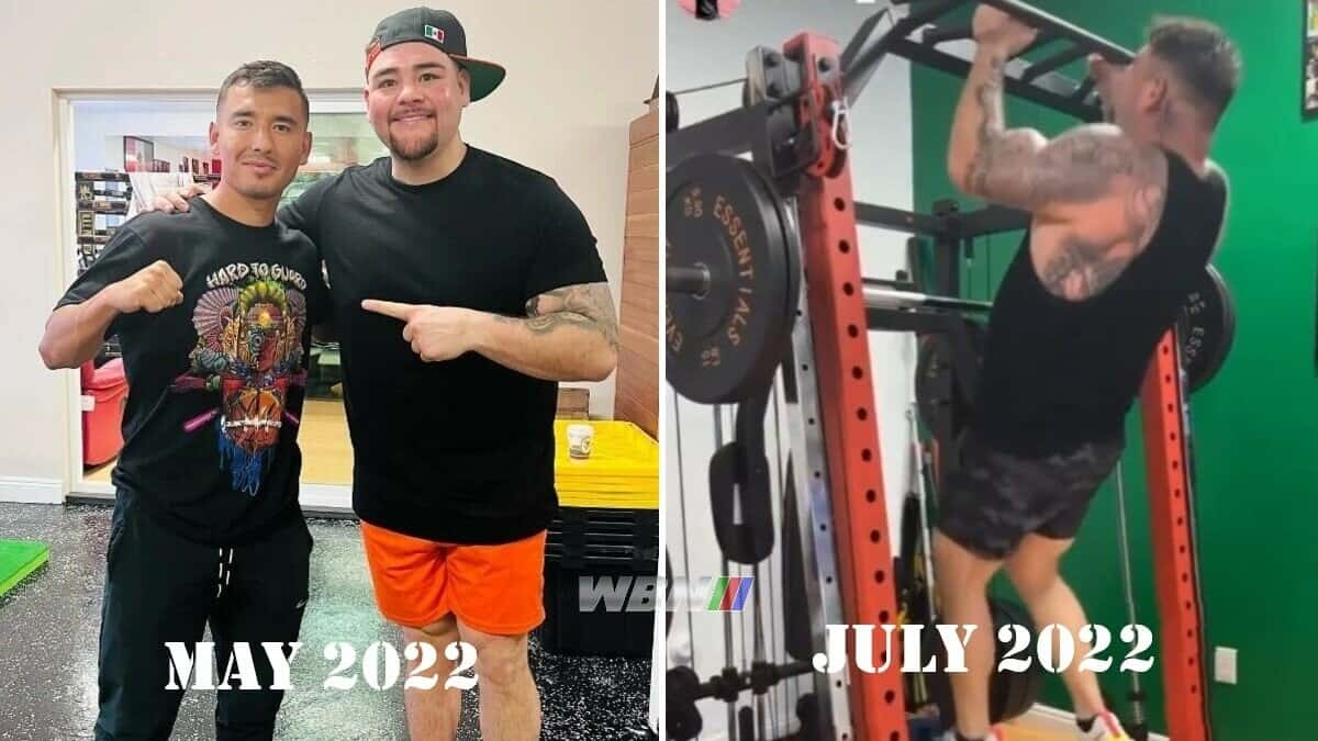 Andy Ruiz Jr slim gym 2022