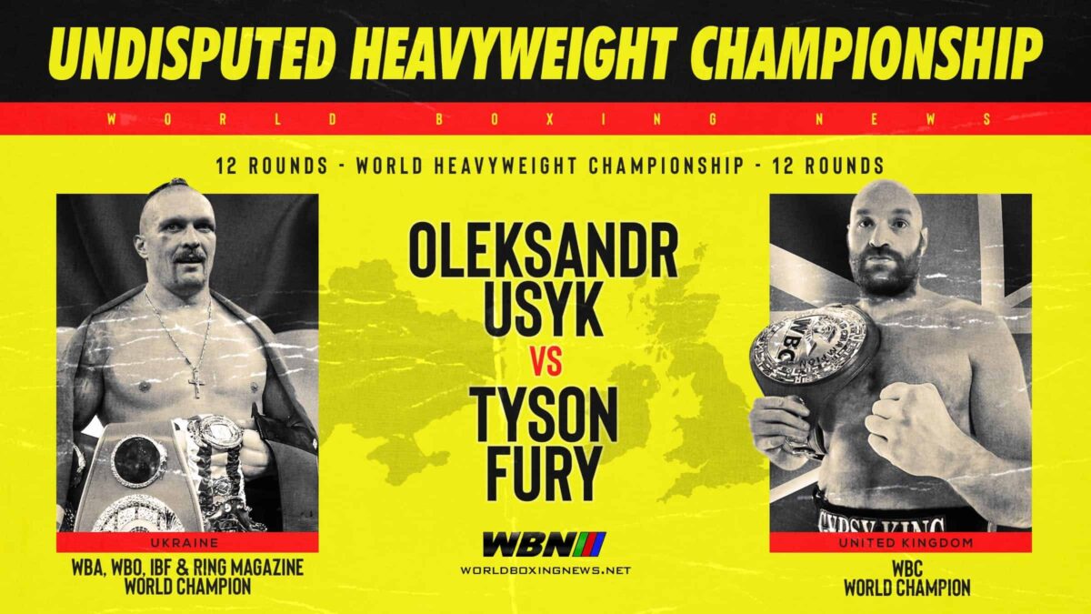 Usyk vs Fury undisputed heavyweight poster WBN
