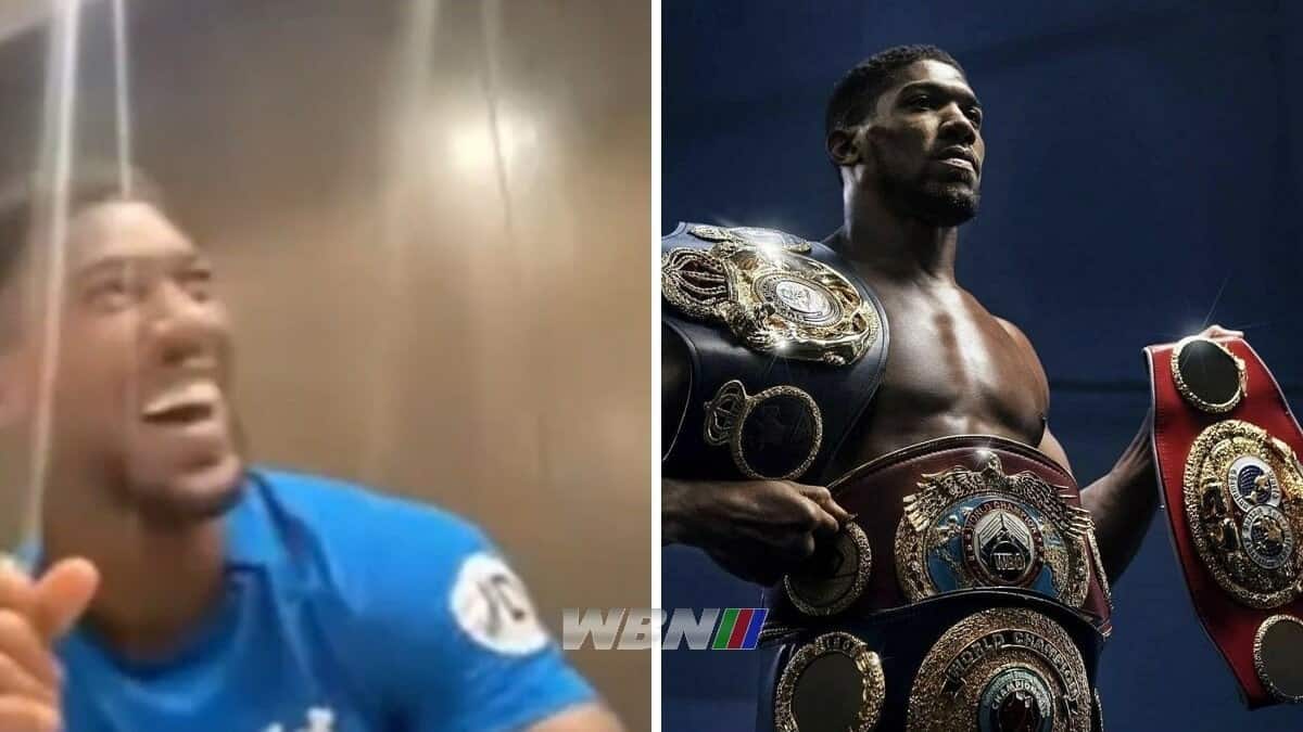 Anthony Joshua rants on heavyweight titles