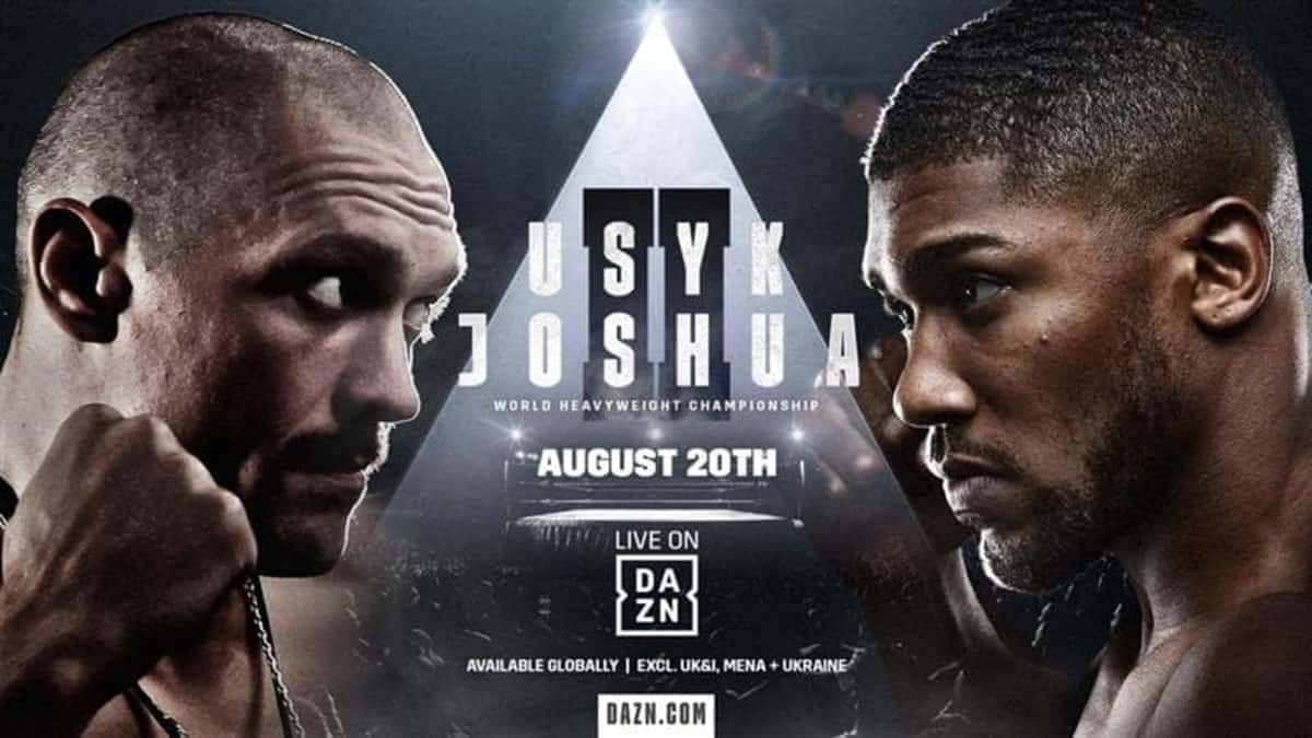 Usyk vs Joshua 2 gets US TV home with early ring walk time
