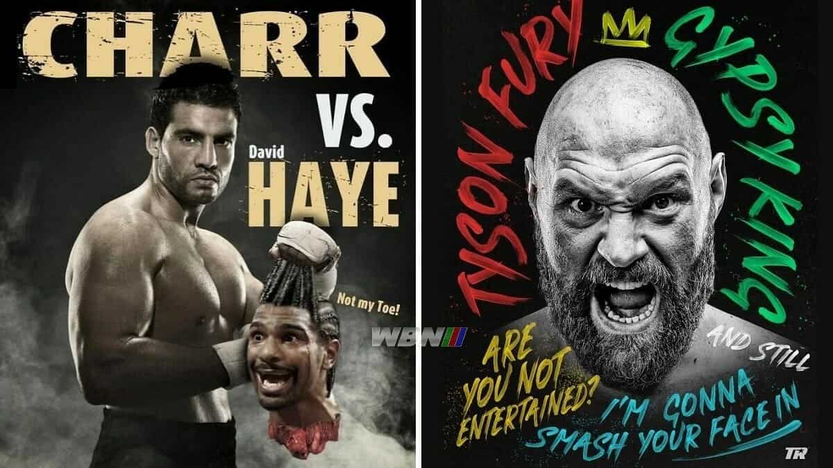 Fury vs Charr WBN Poster Tyson Fury Mahmoud Charr