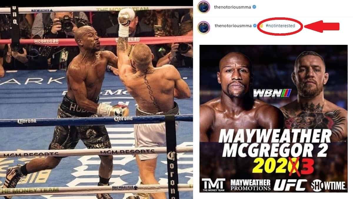 Floyd Mayweather wont be fighting Conor McGregor in 2023