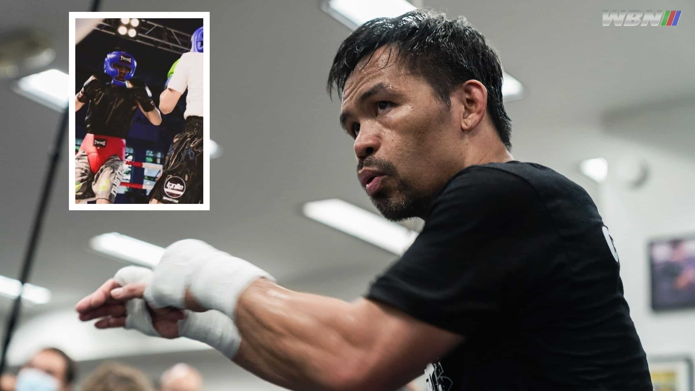 Manny Pacquiao’s second son wins boxing debut, Marcial also wins