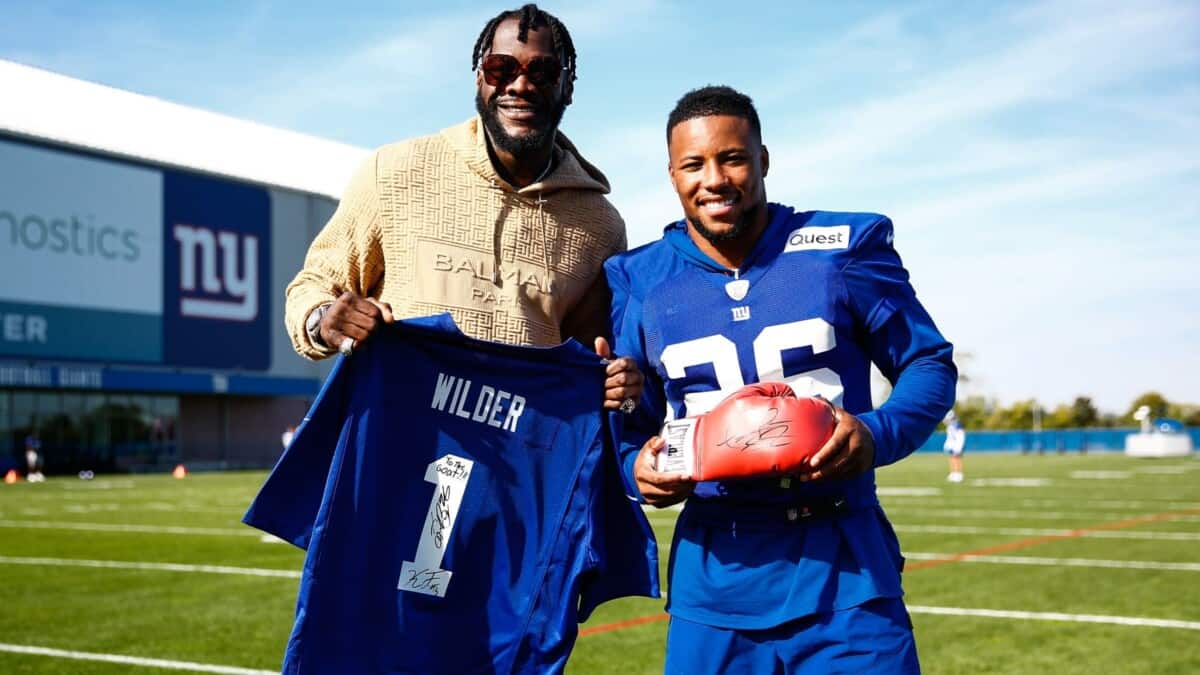 Deontay Wilder at New York Giants