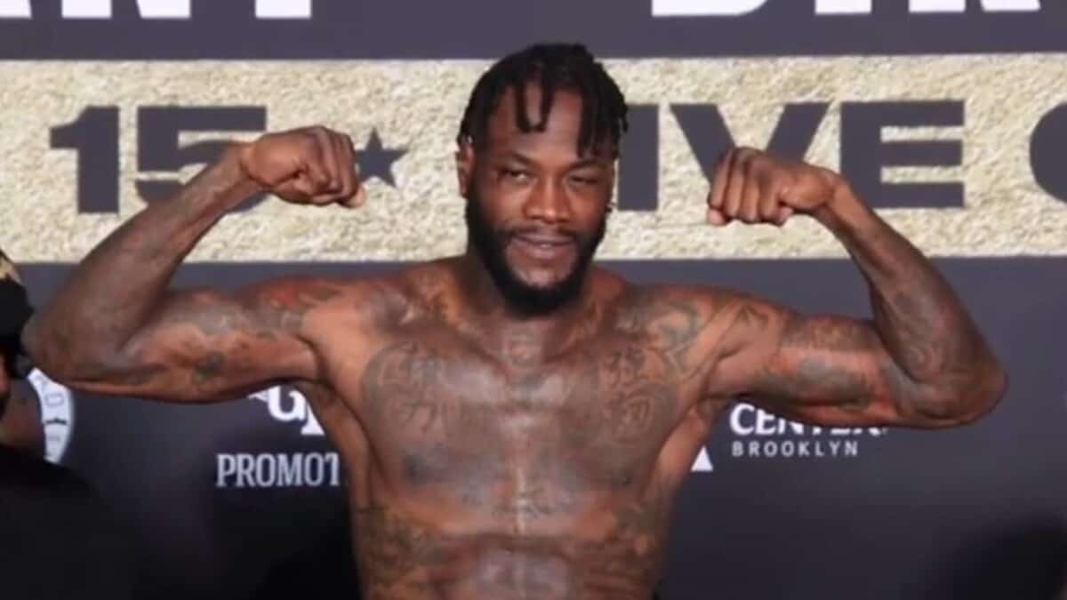 Deontay Wilder weigh in