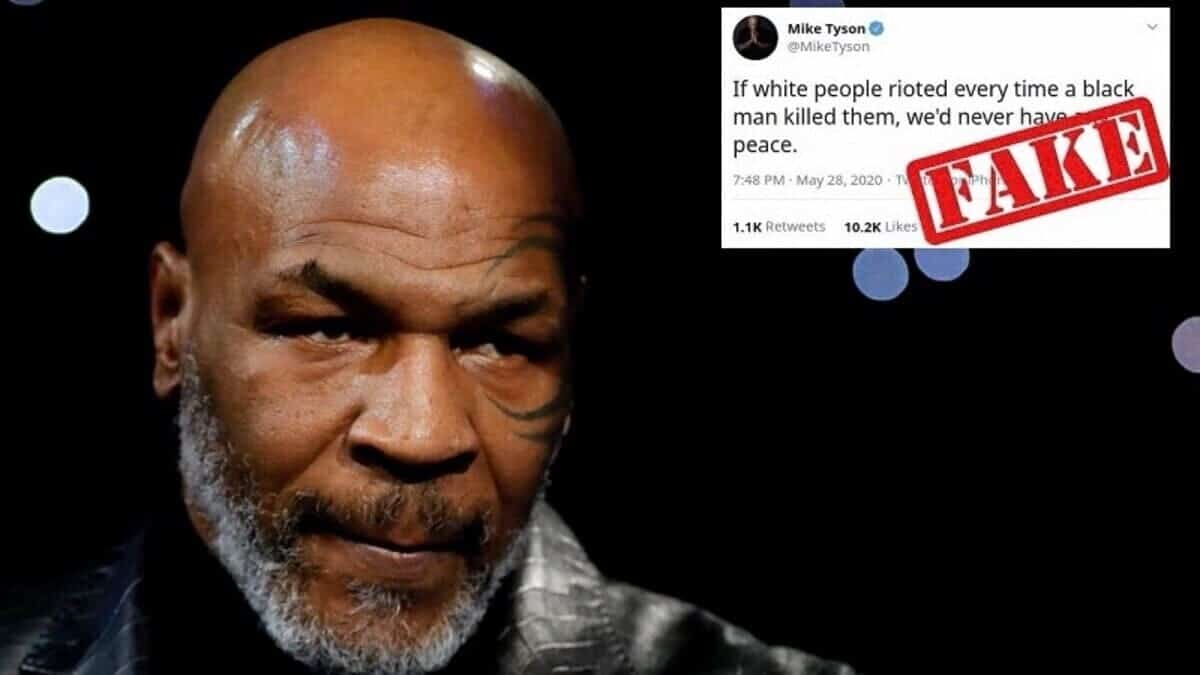 Mike Tyson faked Tweet