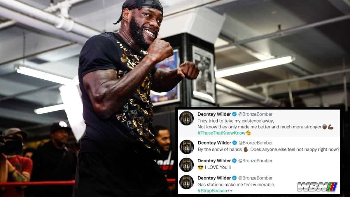 Deontay Wilder causes worry with series of bewildering statements