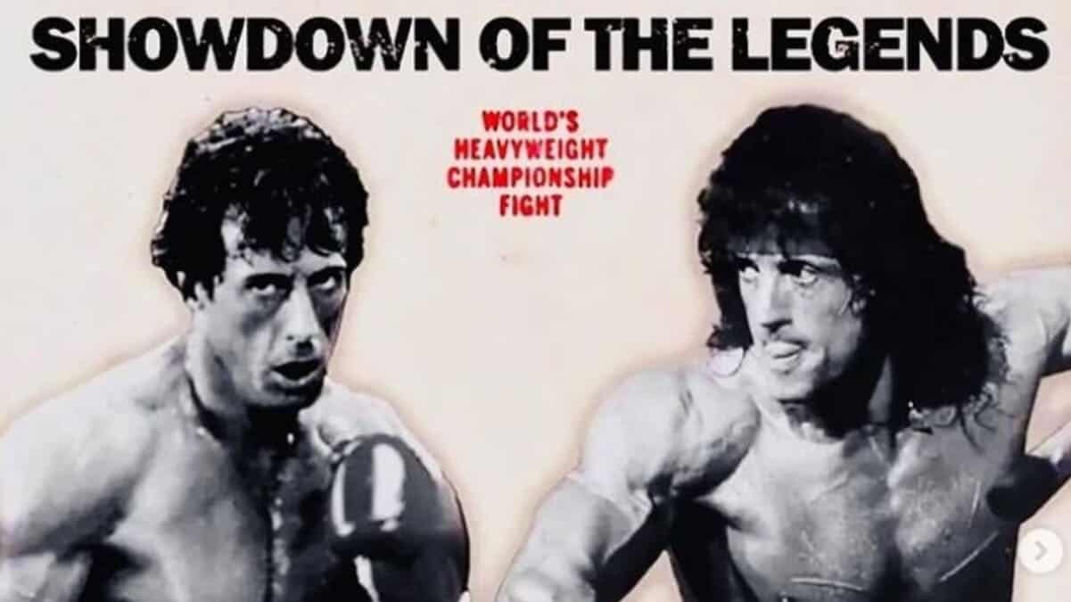 Sylvester Stallone Rocky vs Rambo fight