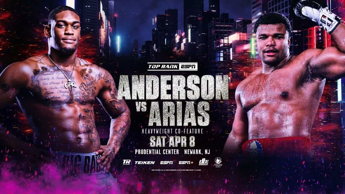 Jared Anderson vs George Arias Heavyweight fight