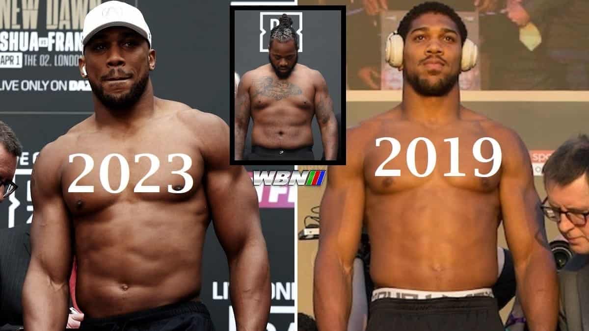 Anthony Joshua vs Jermaine Franklin weigh-in