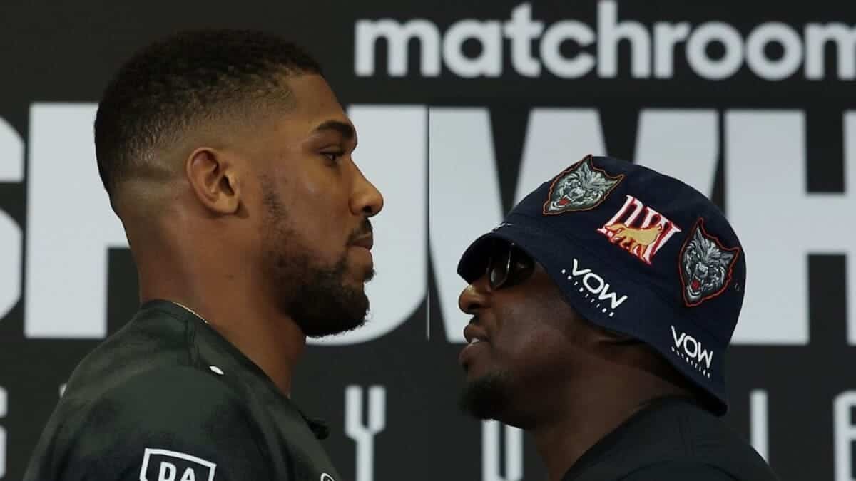 Anthony Joshua tickets for Dillian Whyte