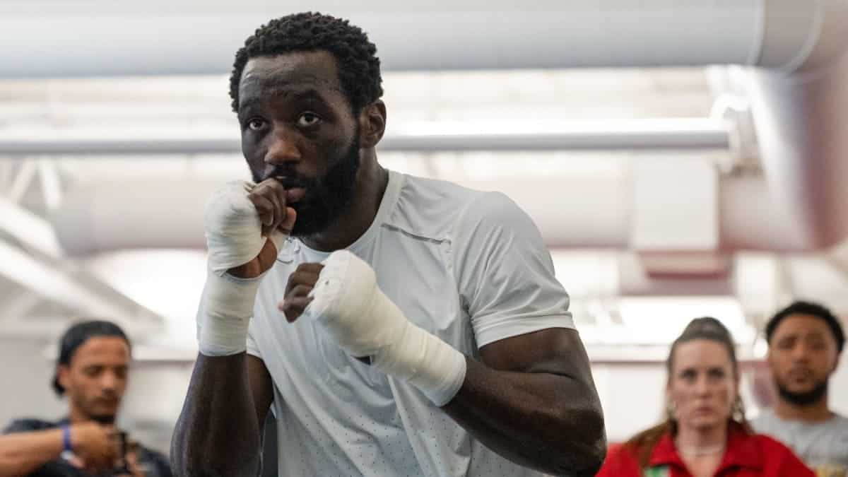 Terence Crawford trains for Errol Spence Jr.