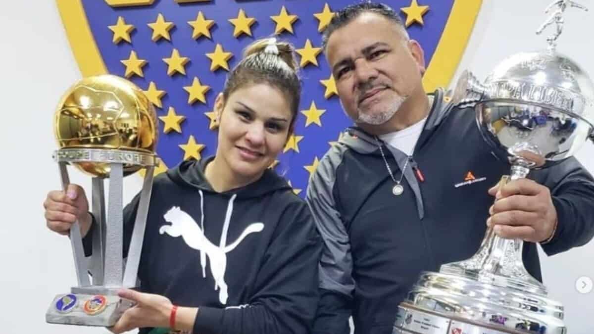 Boxing trainer Diego Arrua and wife Sabrina Perez