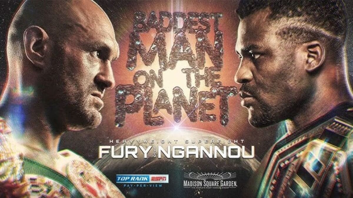 Tyson Fury vs Francis Ngannou heavyweight fight poster