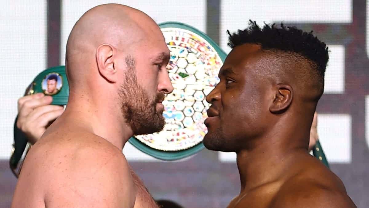 Fury vs Ngannou face-off